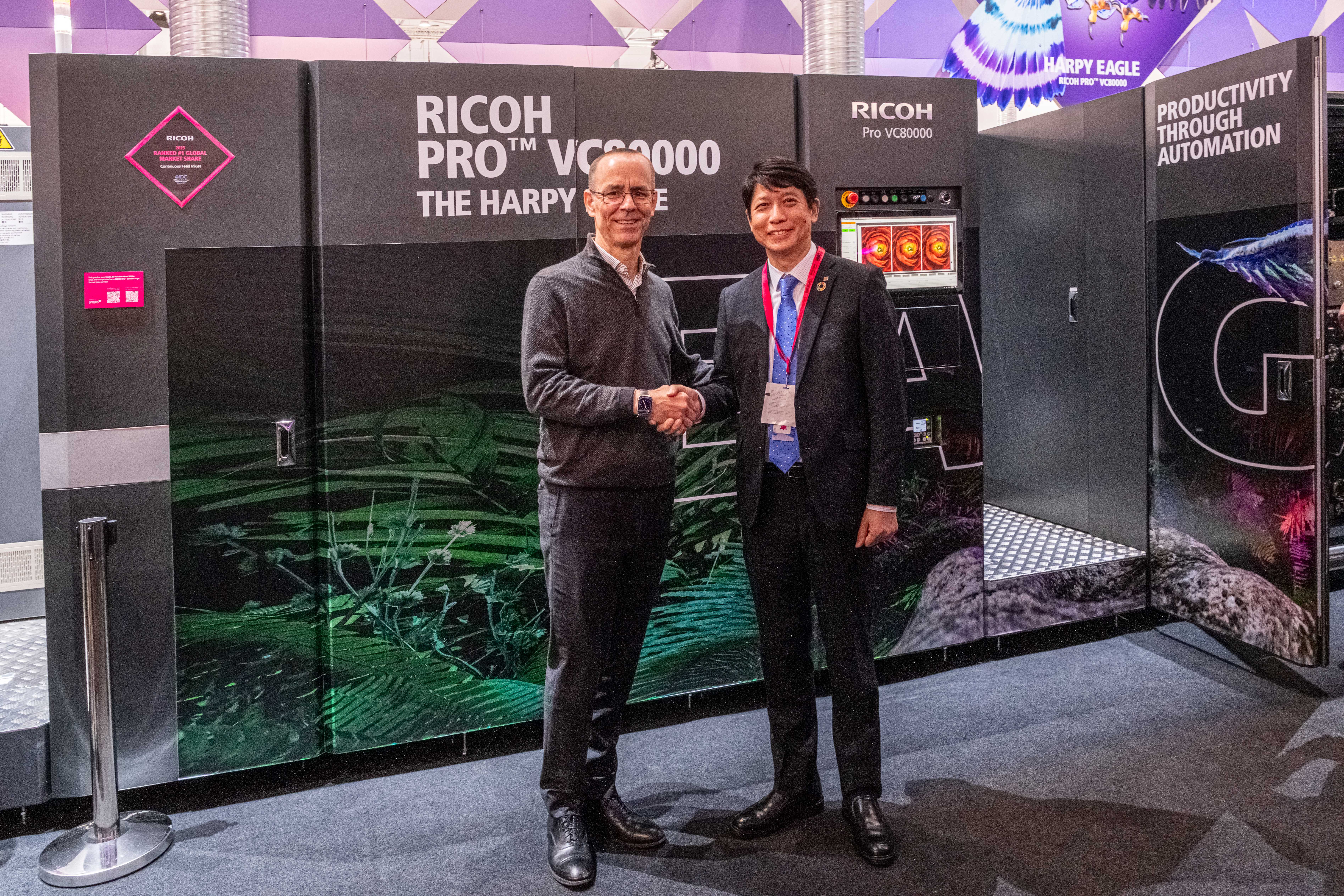 Cimpress élargit ses capacités d’impression suite à l'investissement dans une presse jet d'encre bobine RICOH Pro™ VC80000