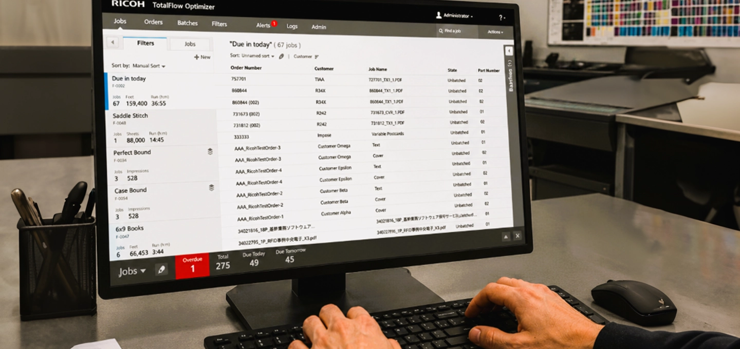 RICOH TotalFlow Optimizer offre automatisation et visibilité sur l’ensemble du processus de production